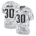 NE.Patriots #30 Jam Miller Player Arctic Camo Salute To Service Limited Game Gdoa Stitched Jerseys