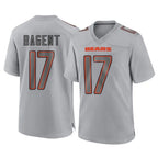 C.Bears #17 Tyson Bagent Player Gray Atmosphere Fashion Game Gdoa Stitched Jerseys
