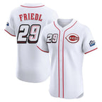 C.Reds #29 TJ Friedl Player White Speedway Classic Limited Elite Home Gdoa Stitched Jerseys