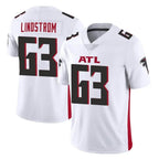 A.Falcons #63 Chris Lindstrom Player White Vapor Untouchable Limited Home Game Gdoa Stitched Jerseys