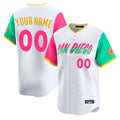 Custom S.Diego Padres White City Connect Limited Home Game Any Name & Number Gdoa Stitched Jerseys