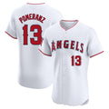 LA.Angels #13 Drew Pomeranz Player White Limited Elite Fdoa Stitched Home Jerseys