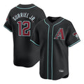 A.Diamondbacks #12 Lourdes Gurriel Jr Player Black Limited Home Game Gdoa Stitched Jerseys