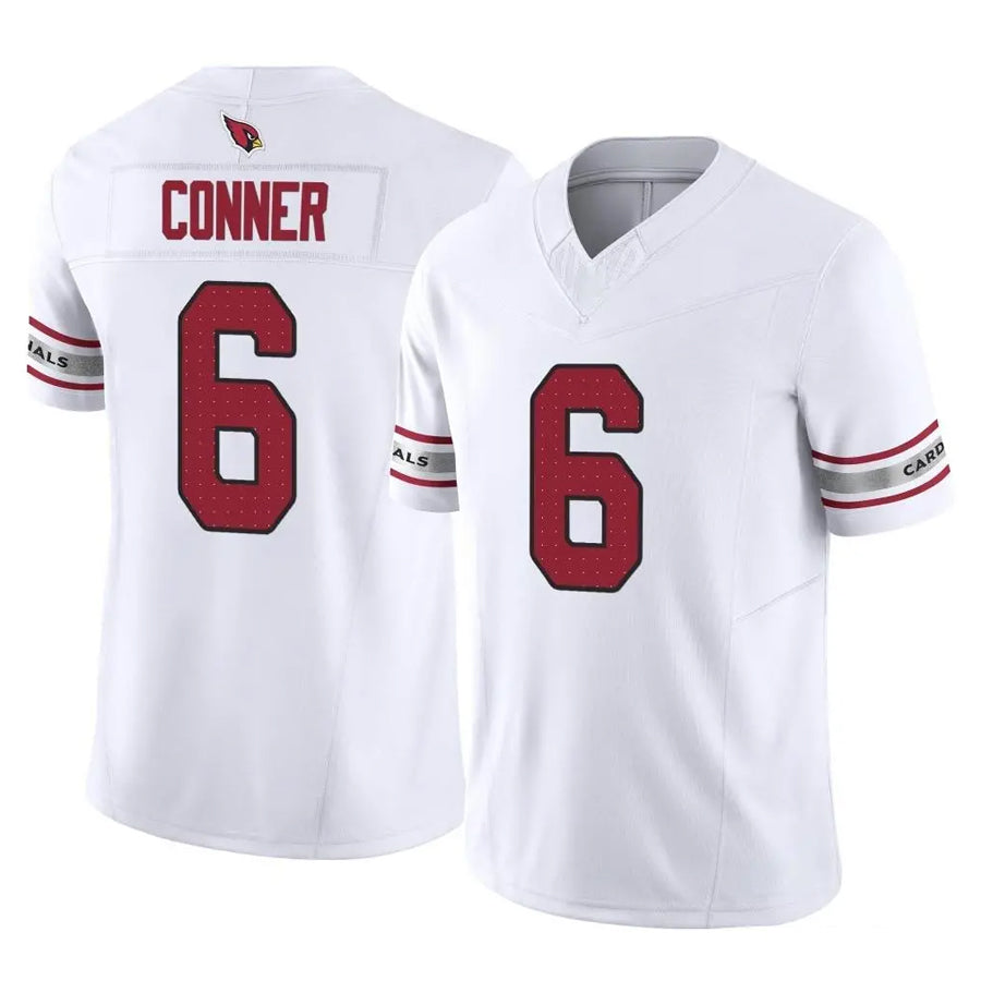A.Cardinals #6 James Conner Player White Vapor F.U.S.E. Limited Home Game Gdoa Stitched Jerseys