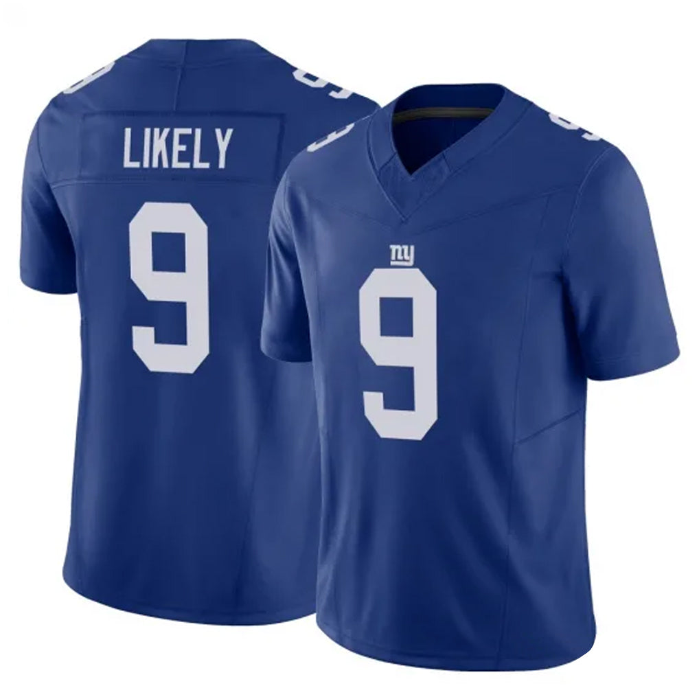 NY.Giants #9 Lsaiah Likely Player Royal Limited Vapor F.U.S.E. Home Game Gdoa Stitched Jerseys
