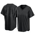 B.Red Sox #49 Tim Wakefield Player Black T-shirt Home Game Gdoa Stitched Jerseys