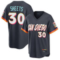 S.Diego Padres #30 Gavin Sheets Player Obsidian 2026 City Connect Home Limited T-shirt Fdoa Stitched Jerseys