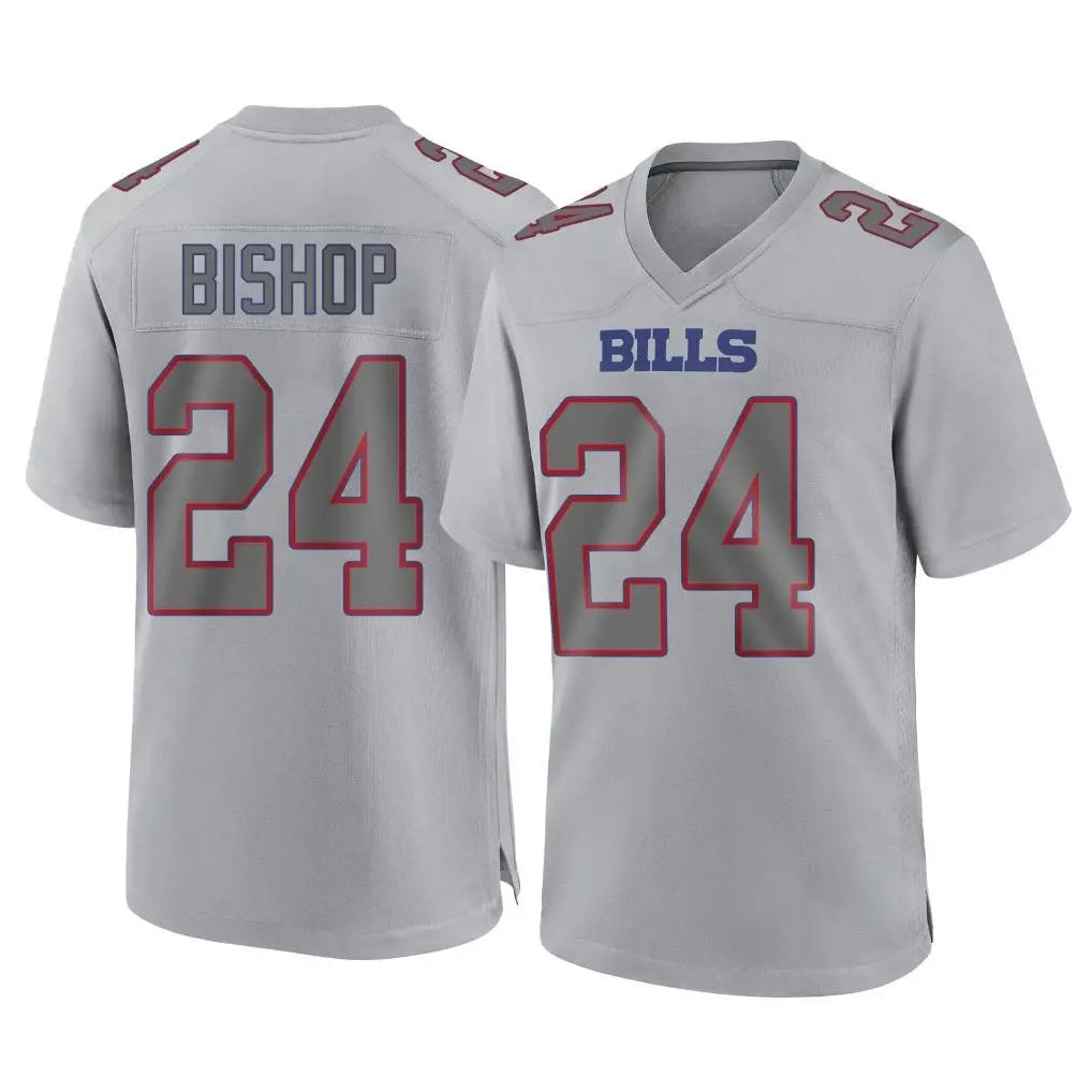 B.Bills #24 Cole Bishop Player Gray Fashion Home Game Gdoa Stitched Jerseys