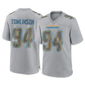 LA.Chargers #94 Dalvin Tomlinson Player Gray Atmosphere Fashion Home Game Gdoa Stitched Jerseys