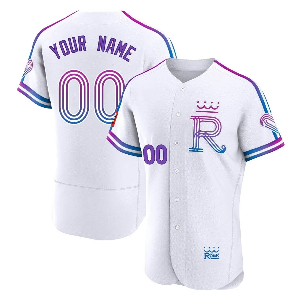 Custom KC.Royals White 2026 City Connect Limited Elite Home Game Any Name & Number Gdoa Stitched Jerseys