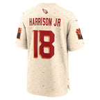 A.Cardinals #18 Marvin Harrison Jr. Player Cream Rivalries Collection Game Gdoa Stitched Jerseys