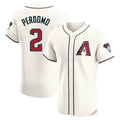 A.Diamondbacks #2 Geraldo Perdomo Player Cream Limited Elite Home Game Gdoa Stitched Jerseys