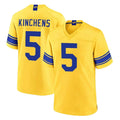 LA.Rams #5 Kamren Kinchens Player Gold Classic Sol Home Game Gdoa Stitched Jerseys
