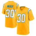 LA.Chargers #30 Alec Ingold Player Gold Home Game Gdoa Stitched Jerseys