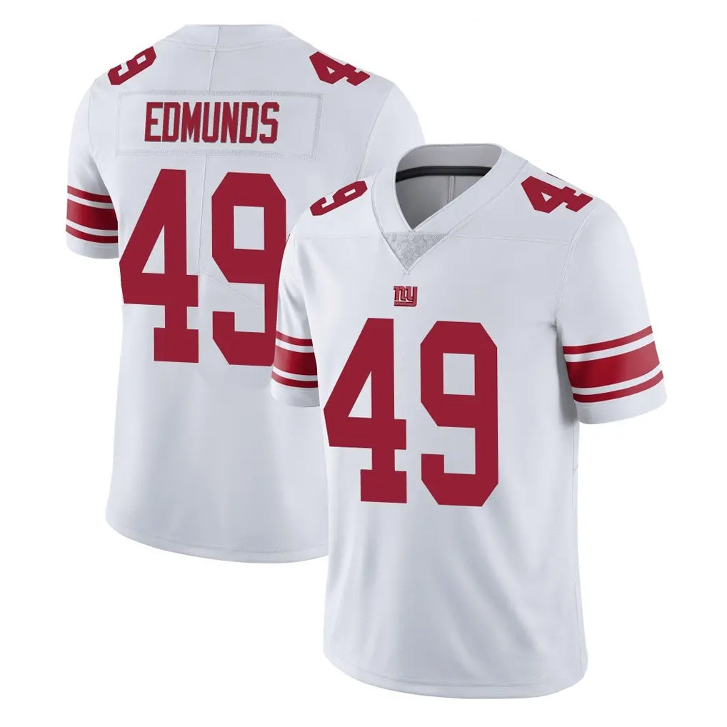 NY.Giants #49 Tremaine Edmunds Player White Limited Vapor Untouchable Home Game Gdoa Stitched Jerseys