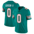 M.Dolphins #0 Ollie Gordon II Player Aqua Limited Alternate Vapor Untouchable Home Game Gdoa Stitched Jerseys