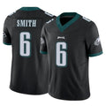 P.Eagles #6 DeVonta Smith Player Black Limited Vapor F.U.S.E. Home Game Gdoa Stitched Jerseys