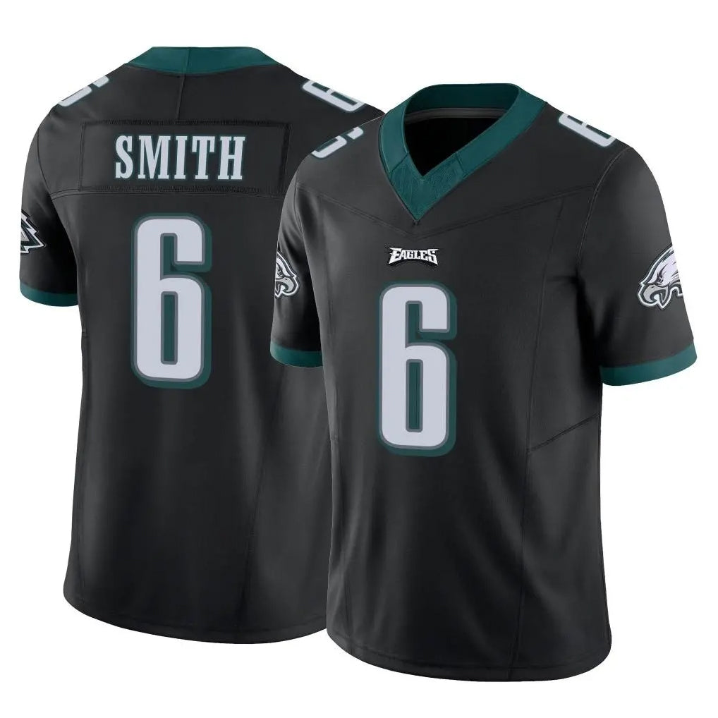 P.Eagles #6 DeVonta Smith Player Black Limited Vapor F.U.S.E. Home Game Gdoa Stitched Jerseys