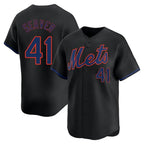 NY.Mets #41 Tom Seaver Player Black Alternate Home Limited Fdoa Stitched Jerseys