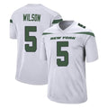 NY.Jets #5 Garrett Wilson Player White Spotlight Home Game Gdoa Stitched Jerseys