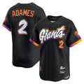 SF.Giants #2 Willy Adames Player Black 2025 City Connect Home Limited Fdoa Stitched Jerseys