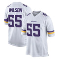 M.Vikings #55 Eric Wilson Player White Home Game Gdoa Stitched Jerseys
