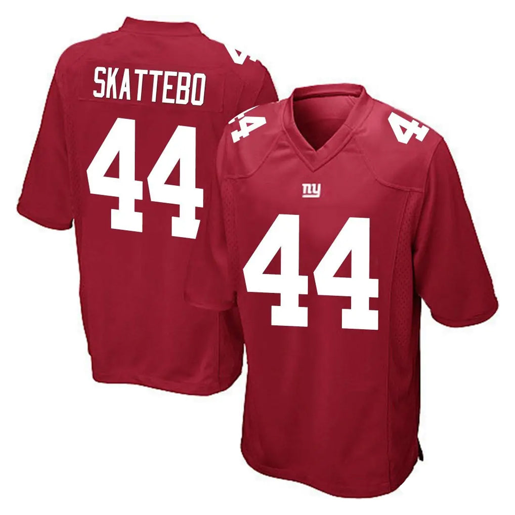 NY.Giants #44 Cam Skattebo Player Red Home Game Gdoa Stitched Jerseys