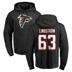 A.Falcons #63 Chris Lindstrom Player Black Salute to Service Hoodies Gdoa Stitched Jerseys