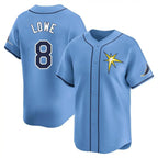 T.Bay Rays #8 Brandon Lowe Player Light Blue Home Limited Fdoa Stitched Jerseys