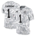 GB.Packers #1 Micah Parsons Player Arctic Camo Salute To Service Limited Gdoa Stitched Jerseys
