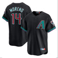 A.Diamondbacks #14 Gabriel Moreno Player Black Fashion Out Home Game Gdoa Stitched Jerseys