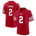 SF.49ers #2 Deommodore Lenoir Player Red Game Home Gdoa Stitched Jerseys