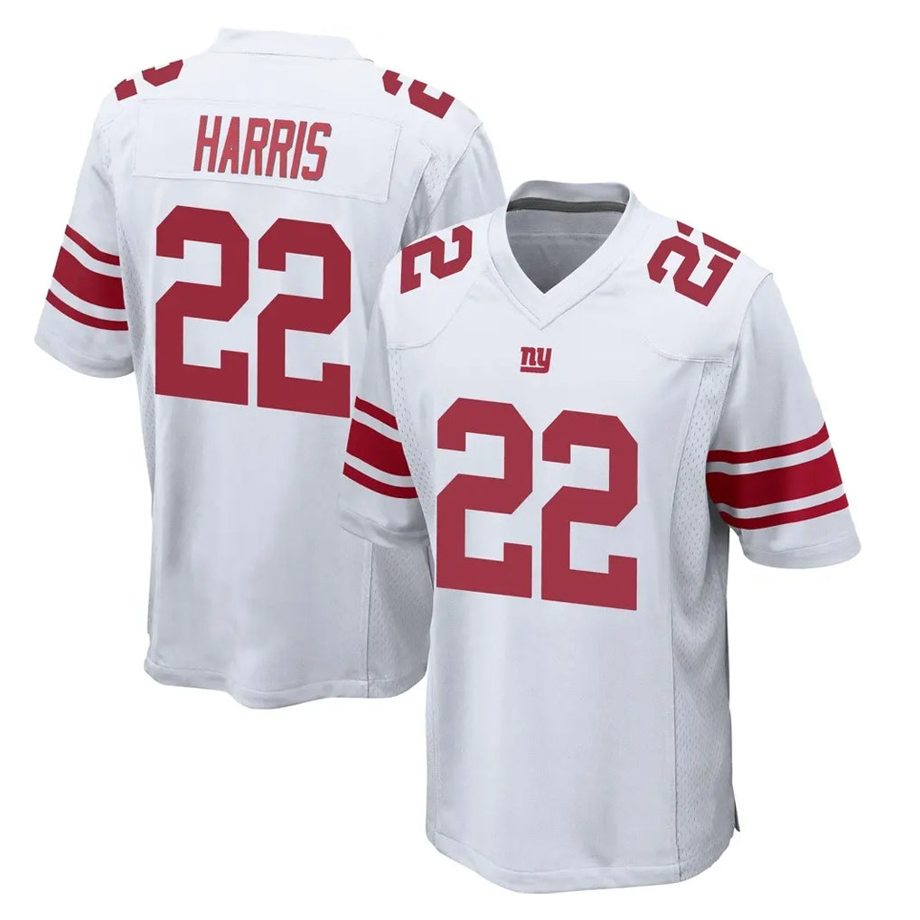 NY.Giants #22 Najee Harris Player White Home Game Gdoa Stitched Jerseys