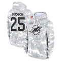 M.Dolphins #25 Tyrel Dodson Player Arctic Camo Salute to Service Hoodies Limited Game Gdoa Stitched Jerseys