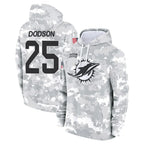 M.Dolphins #25 Tyrel Dodson Player Arctic Camo Salute to Service Hoodies Limited Game Gdoa Stitched Jerseys