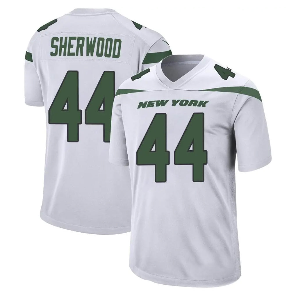 NY.Jets #44 Jamien Sherwood Player White Spotlight Home Game Gdoa Stitched Jerseys