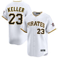 P.Pirates #23 Mitch Keller Player White Home Limited Fdoa Stitched Jerseys