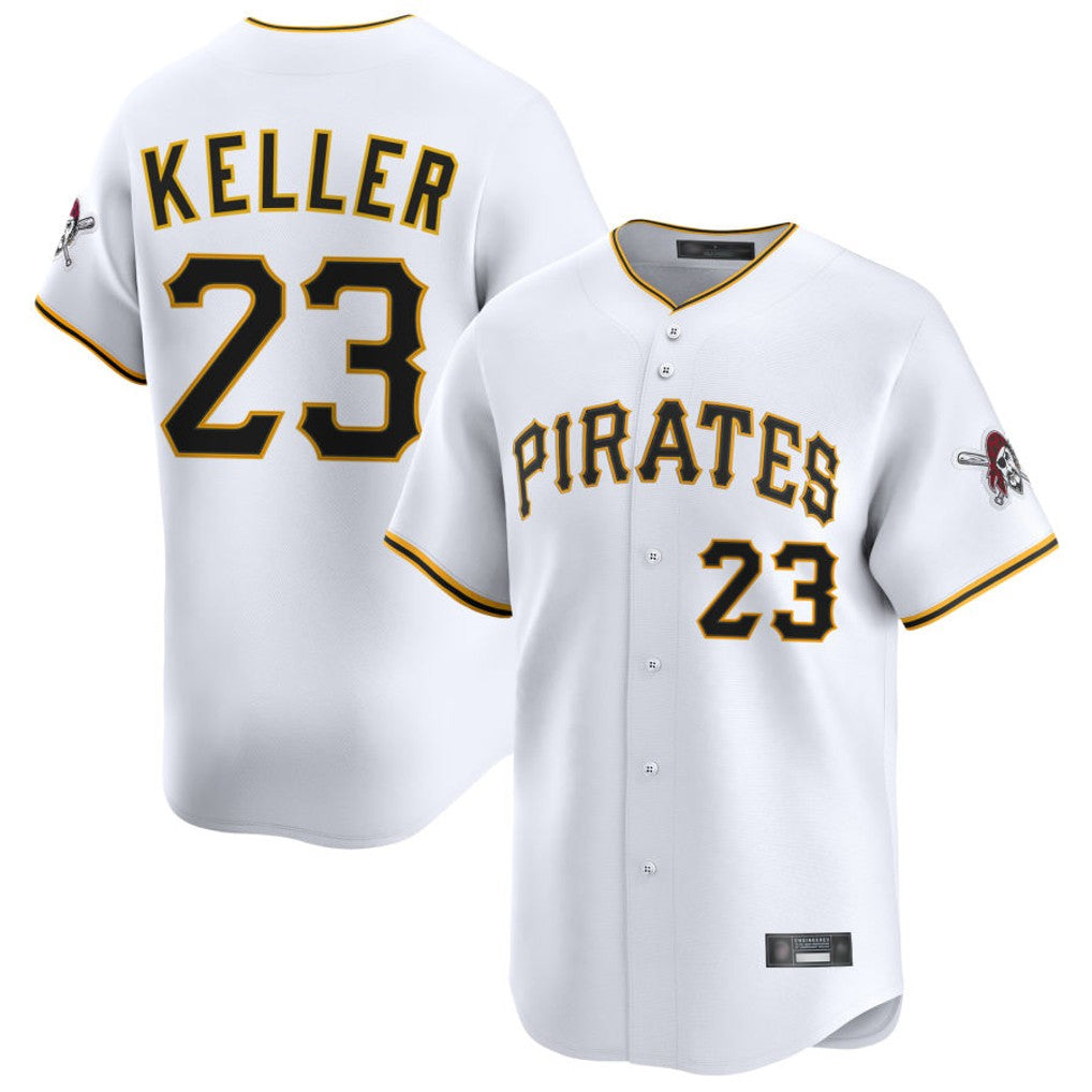 P.Pirates #23 Mitch Keller Player White Home Limited Fdoa Stitched Jerseys