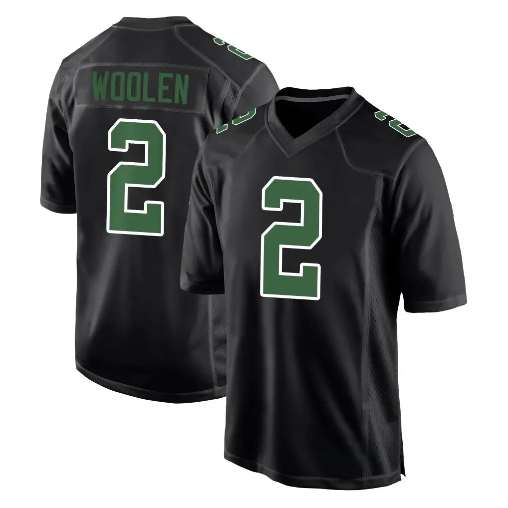 P.Eagles #2 Riq Woolen Player Carbon Green Fashion Home Game Gdoa Stitched Jerseys