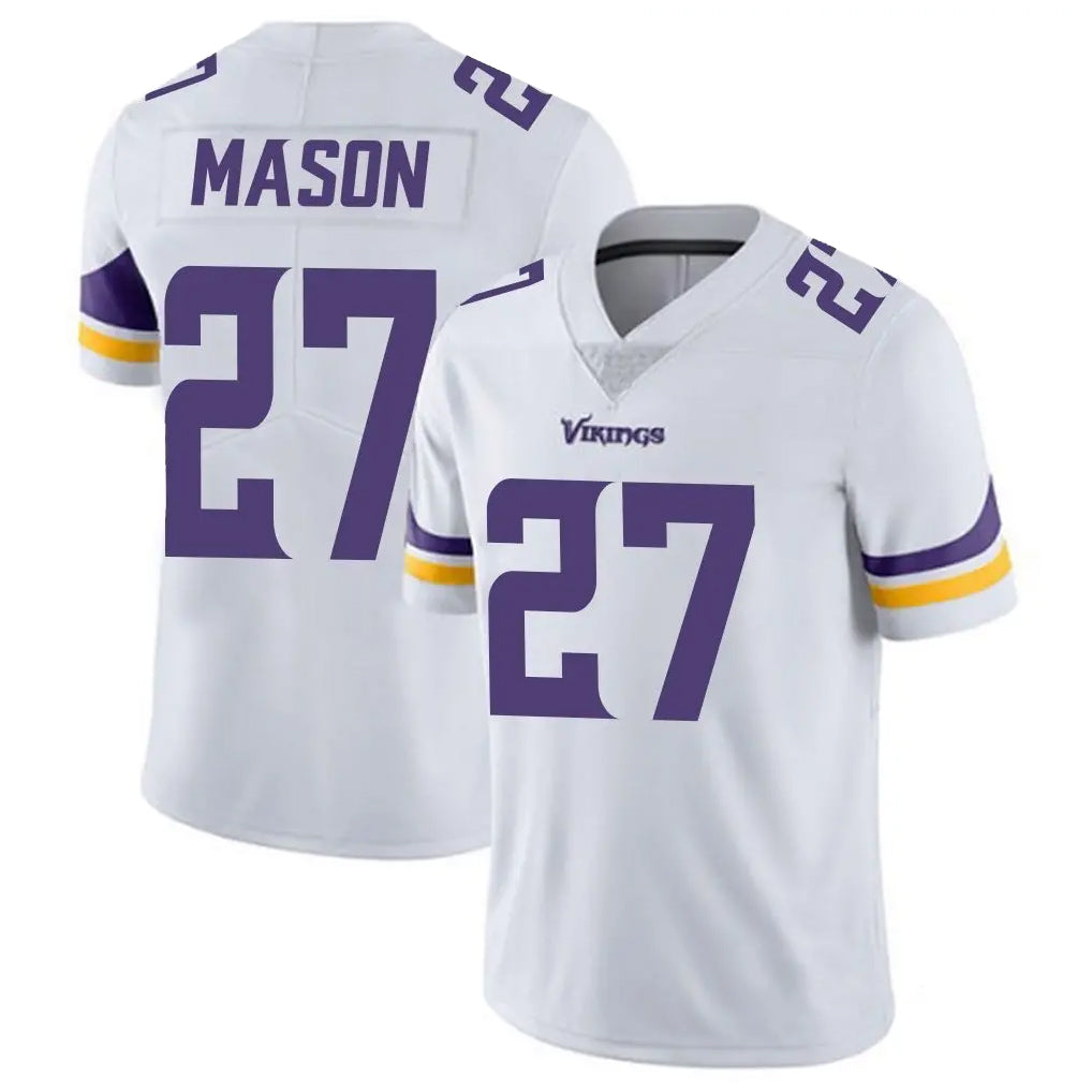 M.Vikings #27 Jordan Mason Player White Limited Vapor Untouchable Home Game Gdoa Stitched Jerseys