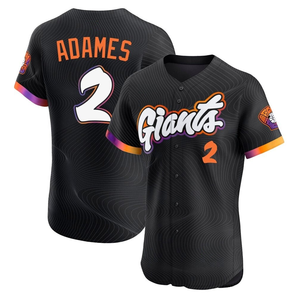 SF.Giants #2 Willy Adames Player Black 2025 City Connect Home Limited Elite Fdoa Stitched Jerseys