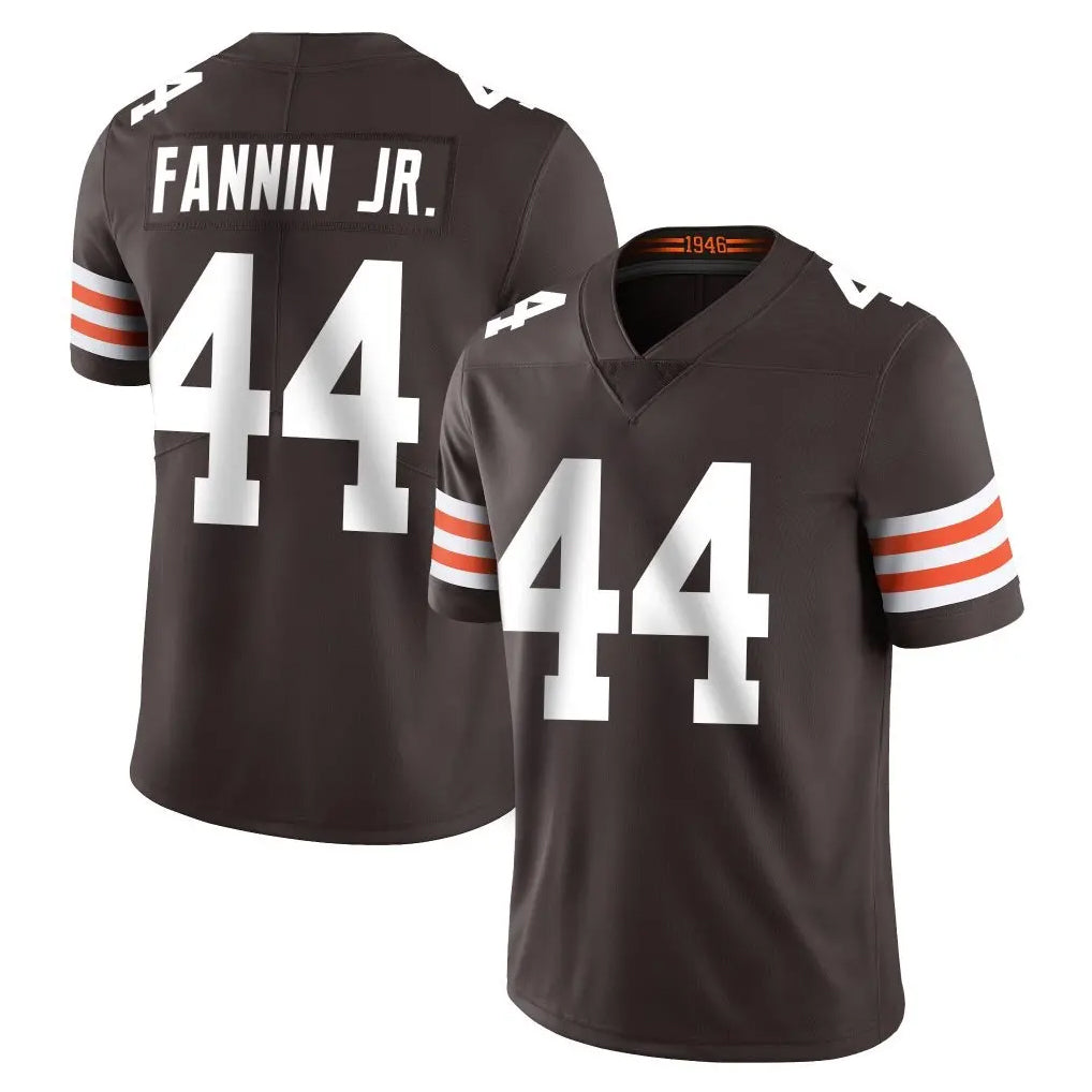C.Browns #44 Harold Fannin Jr. Player Brown Color Vapor Untouchable Limited Home Game Gdoa Stitched Jerseys