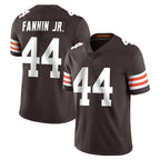 C.Browns #44 Harold Fannin Jr. Player Brown Color Vapor Untouchable Limited Home Game Gdoa Stitched Jerseys