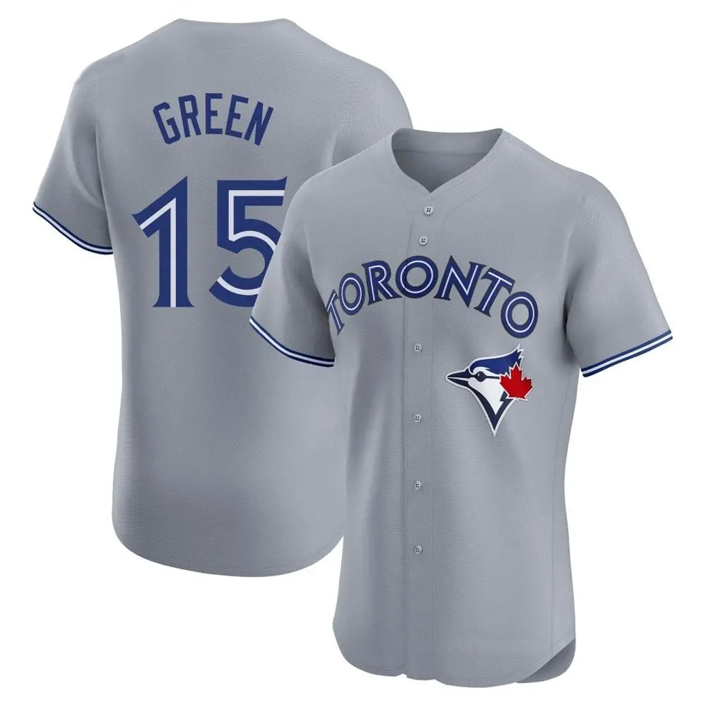 T.Blue Jays #15 Chad Green Player Gray Home Elite Limited Fdoa Stitched Jerseys