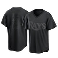T.Bay Rays #2 Yandy Diaz Player Black Home Game Fdoa Stitched Jerseys