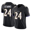 B.Ravens #24 Malaki Starks Player Black Vapor F.U.S.E. Limited Gdoa Stitched Jerseys