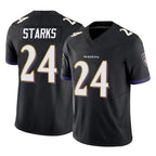 B.Ravens #24 Malaki Starks Player Black Vapor F.U.S.E. Limited Gdoa Stitched Jerseys