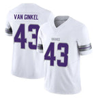 M.Vikings #43 Andrew Van Ginkel Player White Limited Alternate Vapor F.U.S.E. Home Game Gdoa Stitched Jerseys