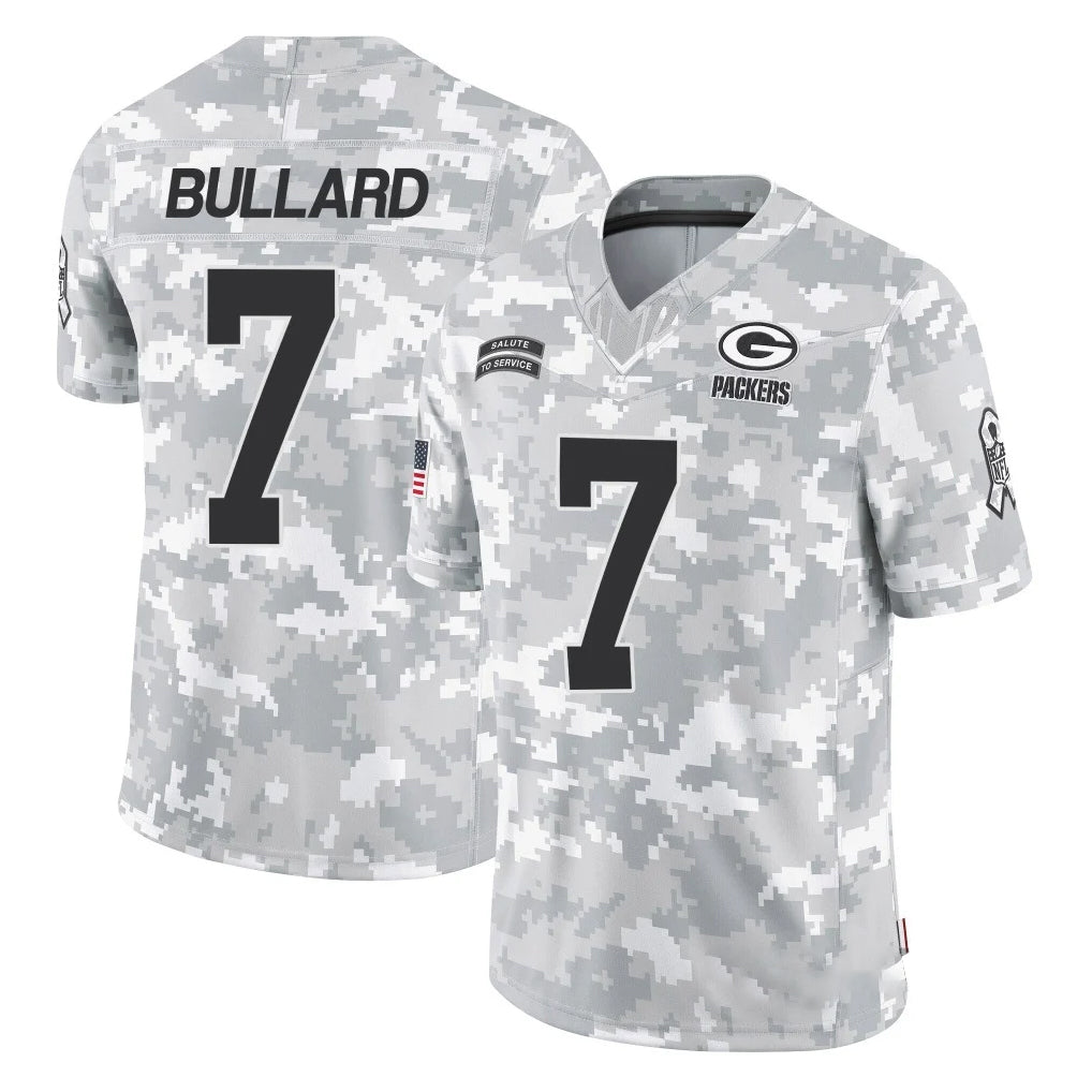GB.Packers #7 Javon Bullard Player Arctic Camo Salute To Service Limited Gdoa Stitched Jerseys