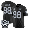 LV.Raiders #98 Maxx Crosby Player Black 2026 Vapor Limited Home Game Gdoa Stitched Jerseys
